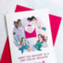 Personalised Mini Envelope Mermaid Birthday Card, thumbnail 2 of 8