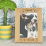 Dog Dad Personalised Oak Photo Frame, thumbnail 1 of 2