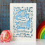 Personalised Papercut Cupcake Birthday Card, thumbnail 2 of 6