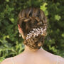 Peasblossom Rose Gold Plated Bridal Hair Clip, thumbnail 6 of 7