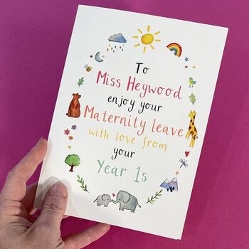 Personalised Maternity Leave Card, 3 of 3