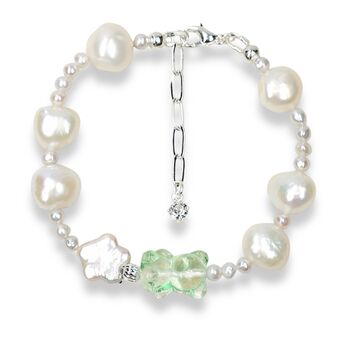 Crystal Bear Pearl Bracelet, 4 of 7