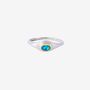 March Aquamarine Birthstone Ring, thumbnail 1 of 6