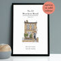 Personalised House Portrait Line Drawing Print, thumbnail 7 of 9