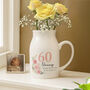 Personalised Milestone Birthday Jug Vase For Her, thumbnail 1 of 2