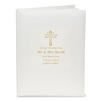 Personalised Gold Cross Photo Album, 3 of 4