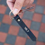 Teachers Gift Personalised Leather Keyring, thumbnail 2 of 8