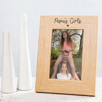 Personalised Engraved 'Daddy And Me' Photo Frame, 5 of 7