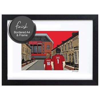 Liverpool Anfield Rd Personalised Stadium Print Or Card, 7 of 9