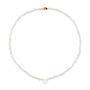 White Quartz Smiley Face Necklace, thumbnail 1 of 2