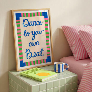 Dance To Your Own Beat Music Art Print, 2 of 12