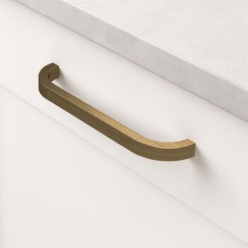 Solid Brass Antique Gold Cabinet Door Pull Handles, 9 of 9