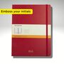 Personalised Moleskine Classic Notebook – Scarlet Red Extra Large, thumbnail 1 of 8