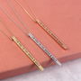 I Love You To The Moon And Back Message Bar Necklace, thumbnail 2 of 2