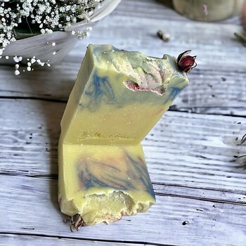 Soap Bar Small/Large With Rose Geranium Essential Oil Gift, 8 of 12