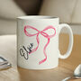 Personalised Bow Mug For Her, thumbnail 2 of 4