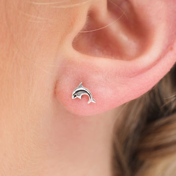 Sterling Silver Mini Animal Stud Earrings, 9 of 12