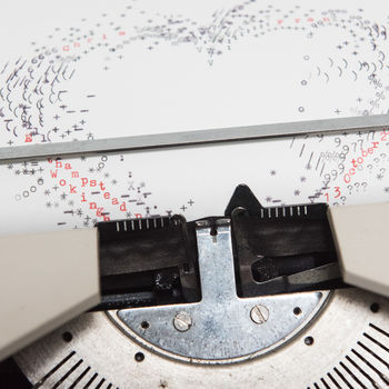 Personalised Heart Typewriter Art Print, 7 of 12