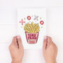 Funny 'Time Fries' Valentine's Card, thumbnail 3 of 7