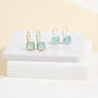 Mondello Blue Chalcedony And Gold Plated Hook Earrings, thumbnail 3 of 5