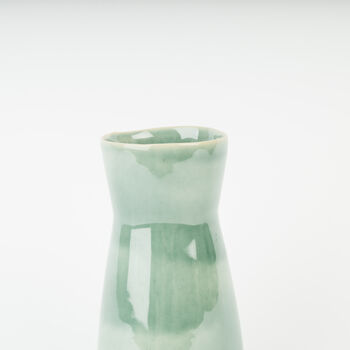 Large Handmade Stoneware Jade Bouquet Vase For Flowers, 2 of 4