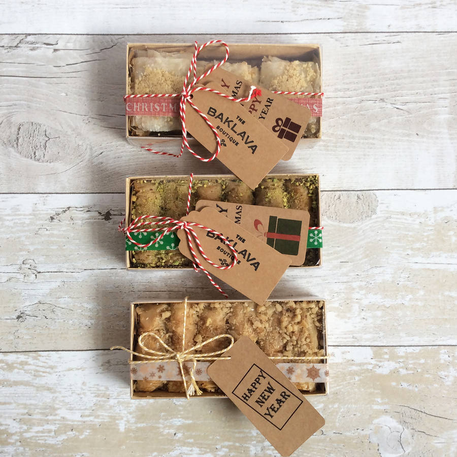 pistachio baklava gift box by the baklava boutique | notonthehighstreet.com