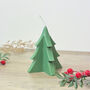 Festive Green Christmas Tree Candle Christmas Decoration, thumbnail 2 of 7