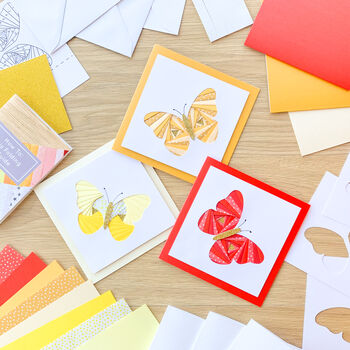 Butterfly Card Making Kit Warm | Iris Folding, 6 of 6
