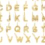 Art Deco Initial Necklace In Silver, Gold Or Rose Gold Colour, thumbnail 12 of 12