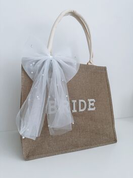 Bride Pearl Tote Bag, 2 of 7