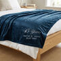 Personalised Sapphire Anniversary 45 Years Married Blanket, thumbnail 1 of 4