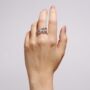 Capri White Gold Lab Grown Diamond Band Ring, thumbnail 1 of 6