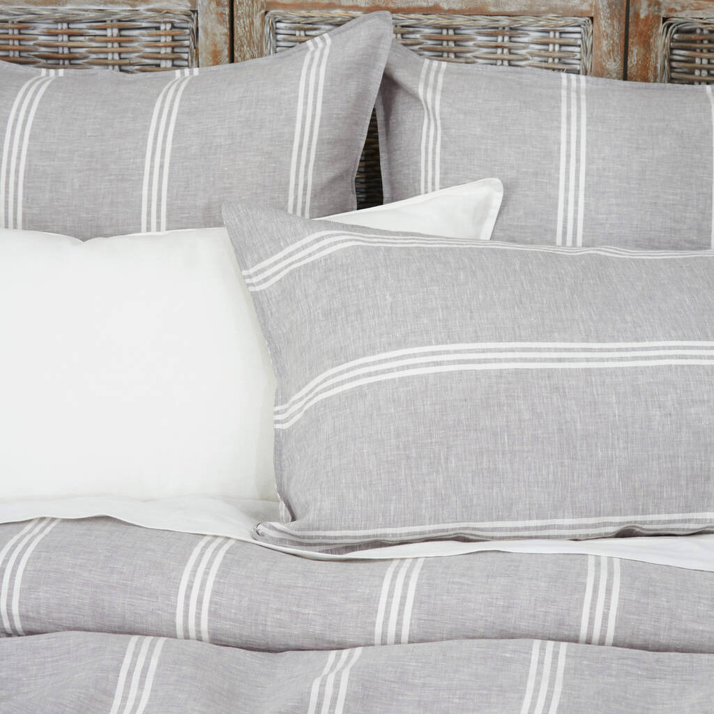 Silverton Pure Linen Standard Pillowcase Set By Wallace Cotton