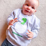 Personalised Daddy Dinosaur Jumper Set, thumbnail 2 of 4