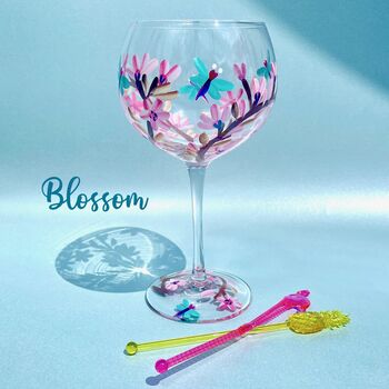 Hand Painted Gin Glass, 5 of 12
