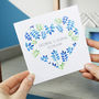 Personalised Floral Heart Anniversary Card For Couples, thumbnail 4 of 9