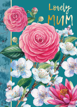 Mum Pink Flowers Card, 3 of 3