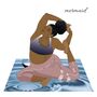 Mermaid Pose Black Girl Yoga Card, thumbnail 2 of 2