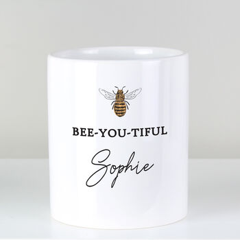 Personalised Bee U Tiful Ceramic Storage Pot, 3 of 4
