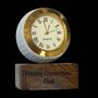 Golf Ball Clock With Personalised Wood Plinth, thumbnail 6 of 12