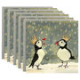 Christmas Puffins Christmas Card Pack Of Six, thumbnail 1 of 1