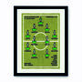 Framed 'Favourite Football Team' Print: Hooped Kit, thumbnail 1 of 6