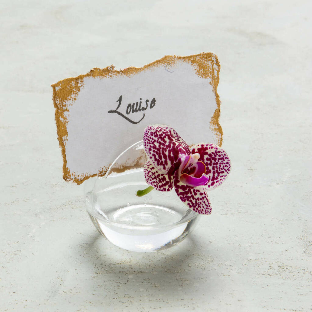 Round Place Card Flower Holder By all things Brighton beautiful
