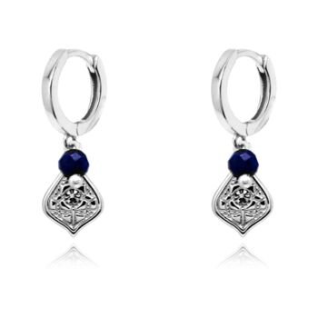 Betty Signature Hoop Gemstone Earring, 3 of 4