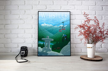 Whistler Canada Travel Poster Art Print, 3 of 6