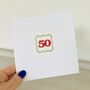 50th Handmade Card, thumbnail 1 of 3