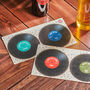 Personalised Vinyl Record Beer Mat Coasters, thumbnail 5 of 7