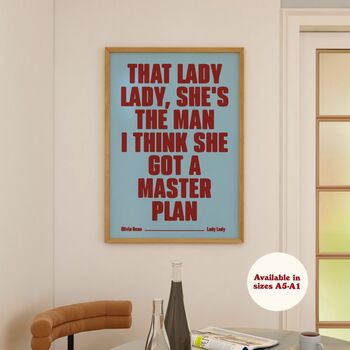 Custom Lyric Print, 3 of 10