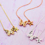 Butterfly Personalised Necklace, thumbnail 2 of 6