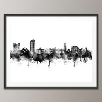 Oldham Skyline Cityscape Art Print, 5 of 7
